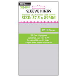 "Chimera" Standard USA Card Sleeves (57.5x89mm) 110 Pack, 60 Micron, SKS-8808