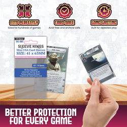 Sleeve Kings Mini USA Card Sleeves (41x63mm) - 110 Pack, -SKS-8801