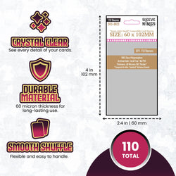 "Space Alert" Compatible Sleeves (60x102mm) 110 Pack, 60 Micron, SKS-8823