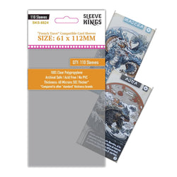 "French Tarot" Card Sleeves (61x112mm) 110 Pack, 60 Micron, SKS-8824