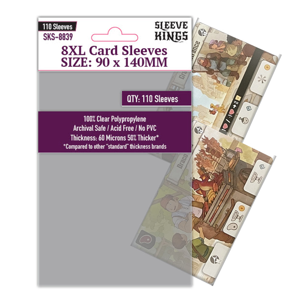 8XL Game Card Sleeves (90x140mm) 110 Pack, 60 Micron, SKS-8839
