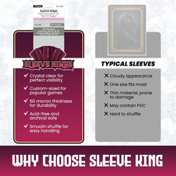 "Kingdom Death Gambler's Chest" Compatible Large Sleeves (57x100mm) 110 Pack, 60 Micron, SKS-8848