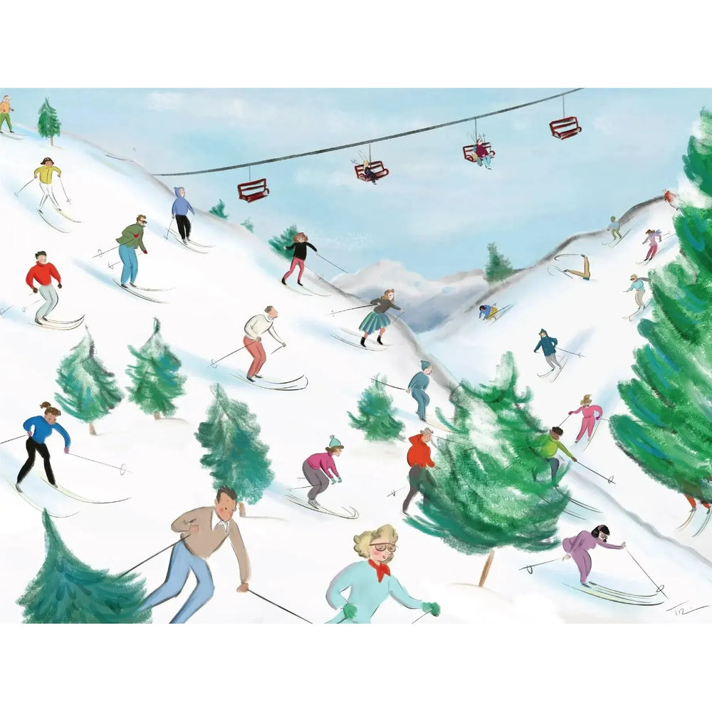 Slippery Slopes by Tug Rice 500 Piece Jigsaw Puzzle NYPC (ONLINE ORDER ONLY)