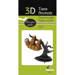 Sloth 3D Cardboard Model Kit Fridolin (ONLINE ORDER ONLY)