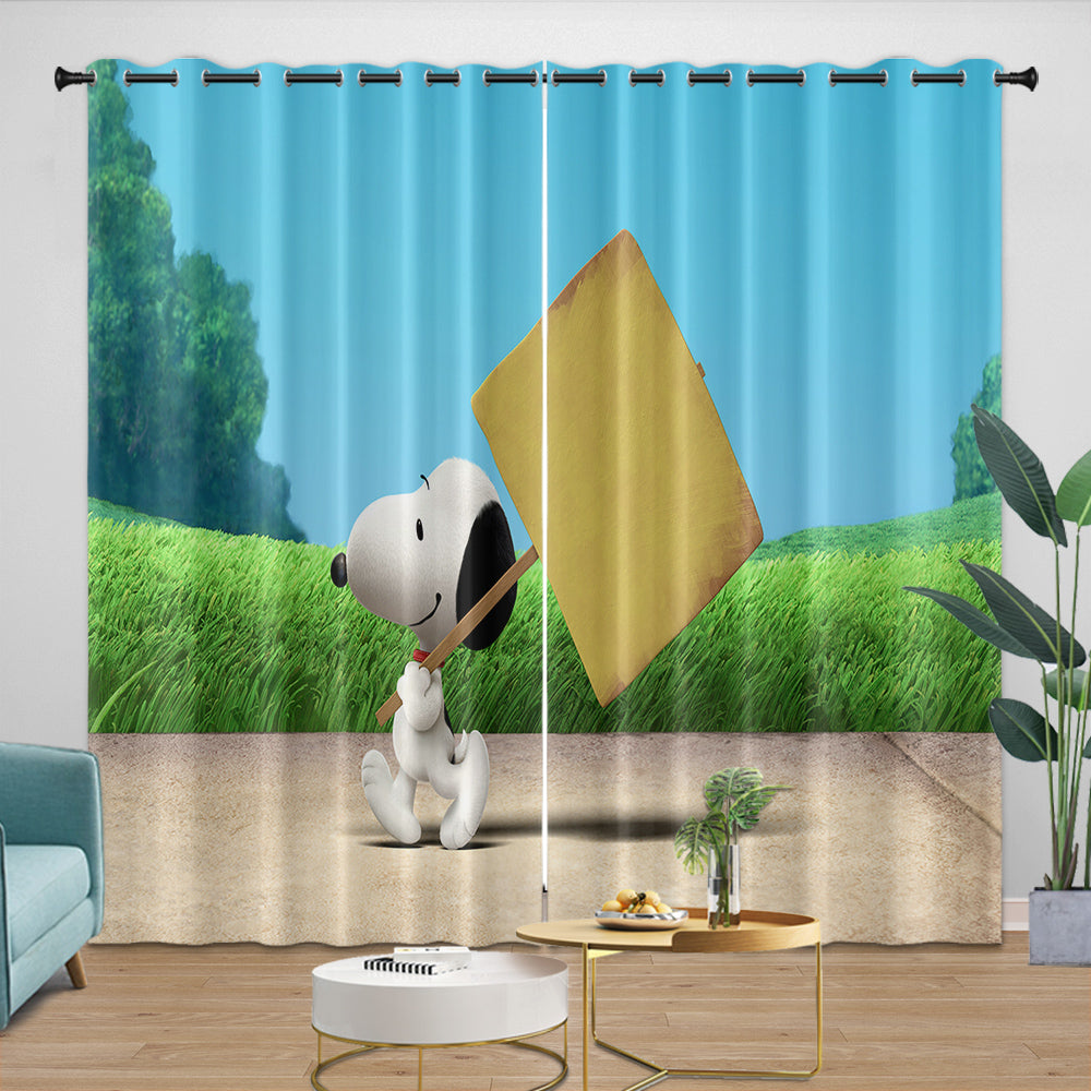 Snoopy Curtains Blackout Window Drapes Room Decoration (ONLINE ORDER ONLY)