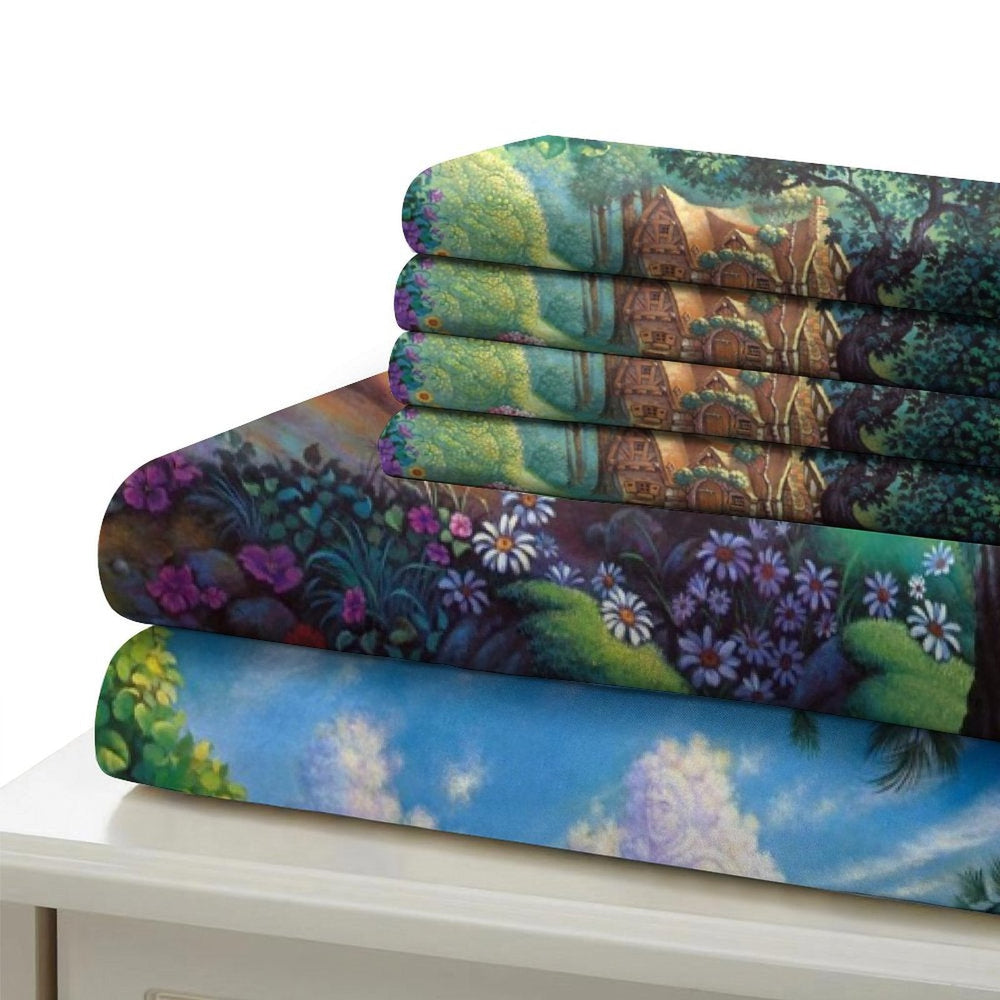 Snow White Bedding Set Pattern Quilt Cover Without Filler (Online Order Only)