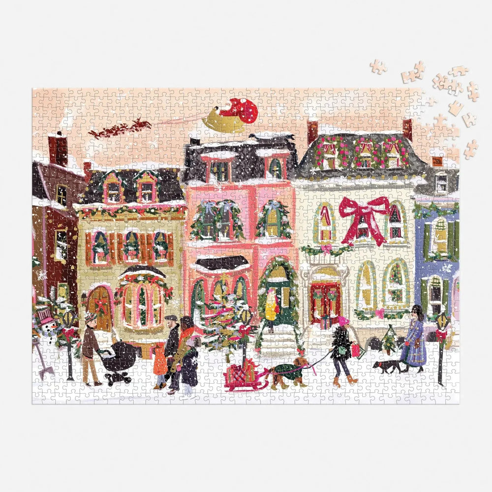 Snowfall on Main Street 1000 Piece Jigsaw Puzzle Galison (ONLINE ORDER ONLY)