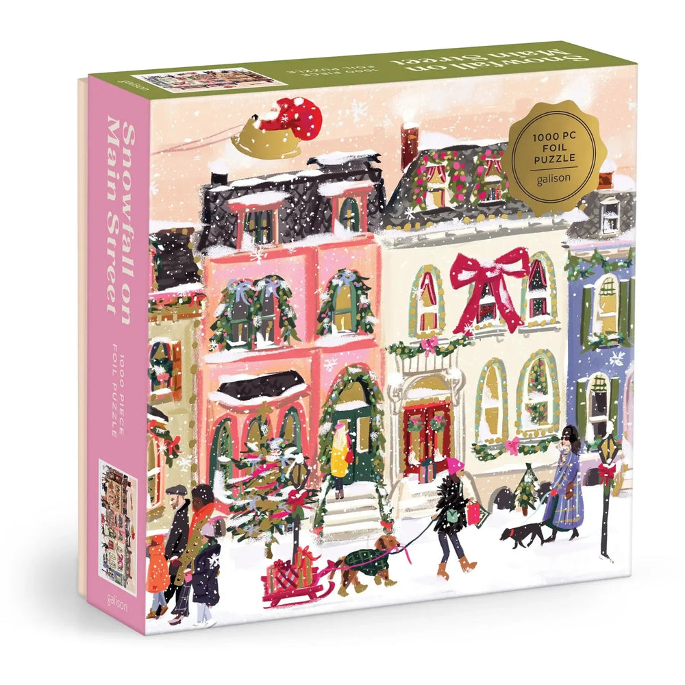 Snowfall on Main Street 1000 Piece Jigsaw Puzzle Galison (ONLINE ORDER ONLY)