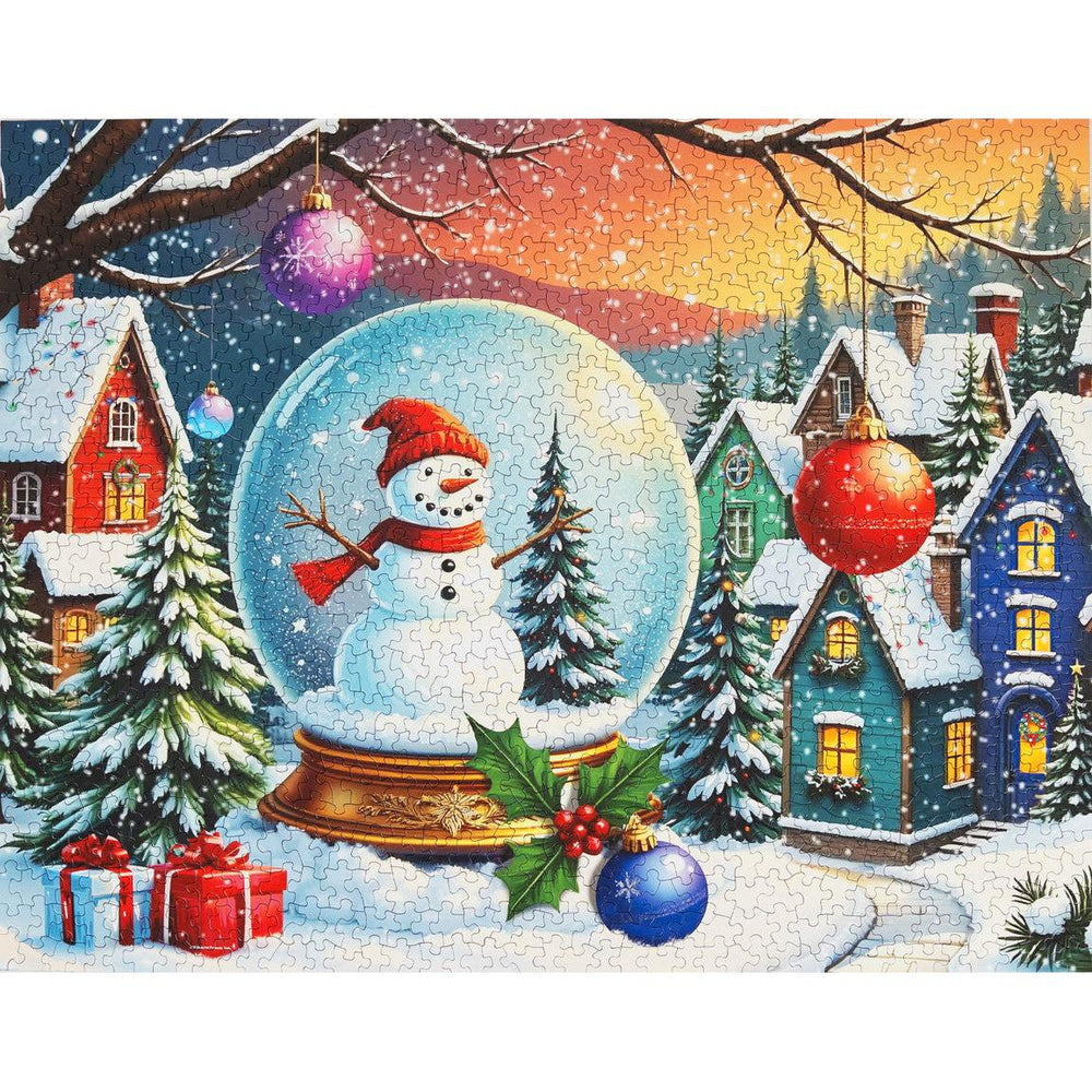 Snowman Snow Globe 1000 Piece Jigsaw Puzzle Springbok (ONLINE ORDER ONLY)