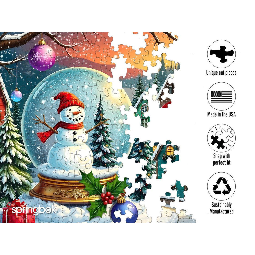 Snowman Snow Globe 1000 Piece Jigsaw Puzzle Springbok (ONLINE ORDER ONLY)
