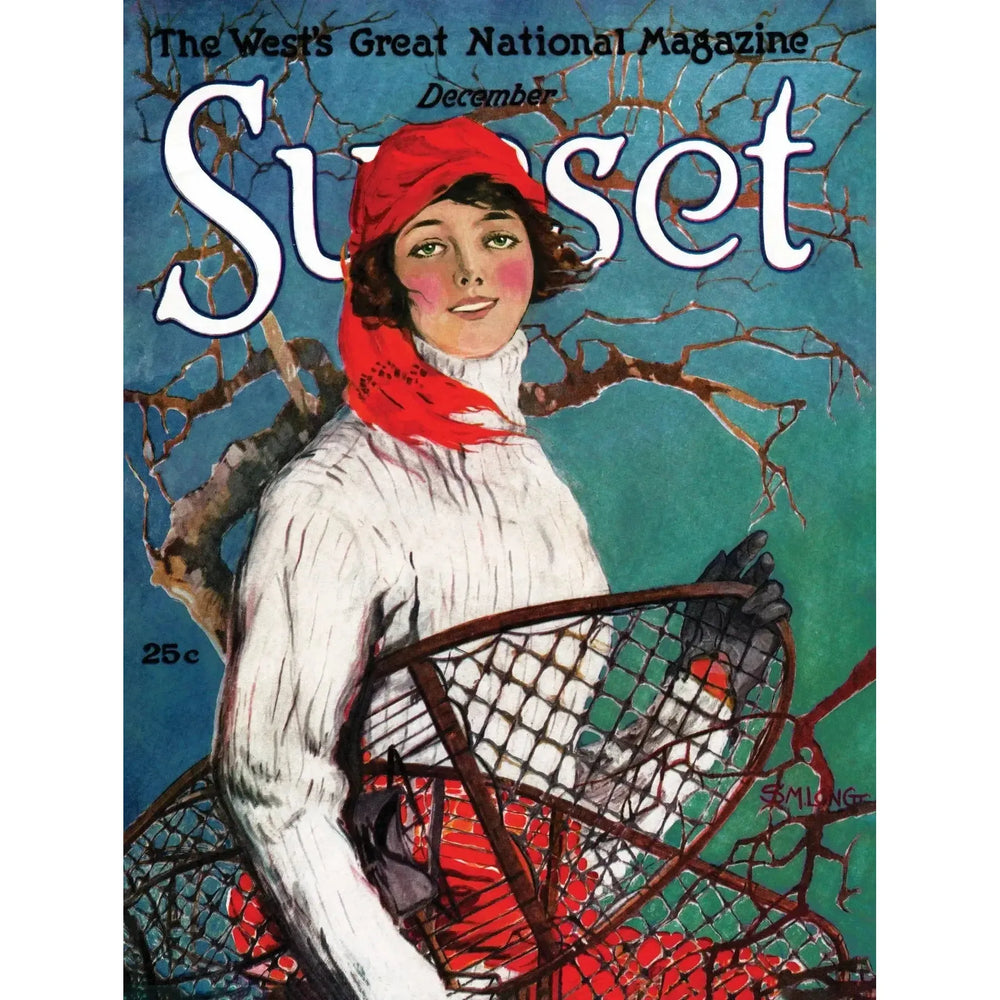 Snowshoeing Sunset Magazine 500 Piece Jigsaw Puzzle NYPC (ONLINE ORDER ONLY)