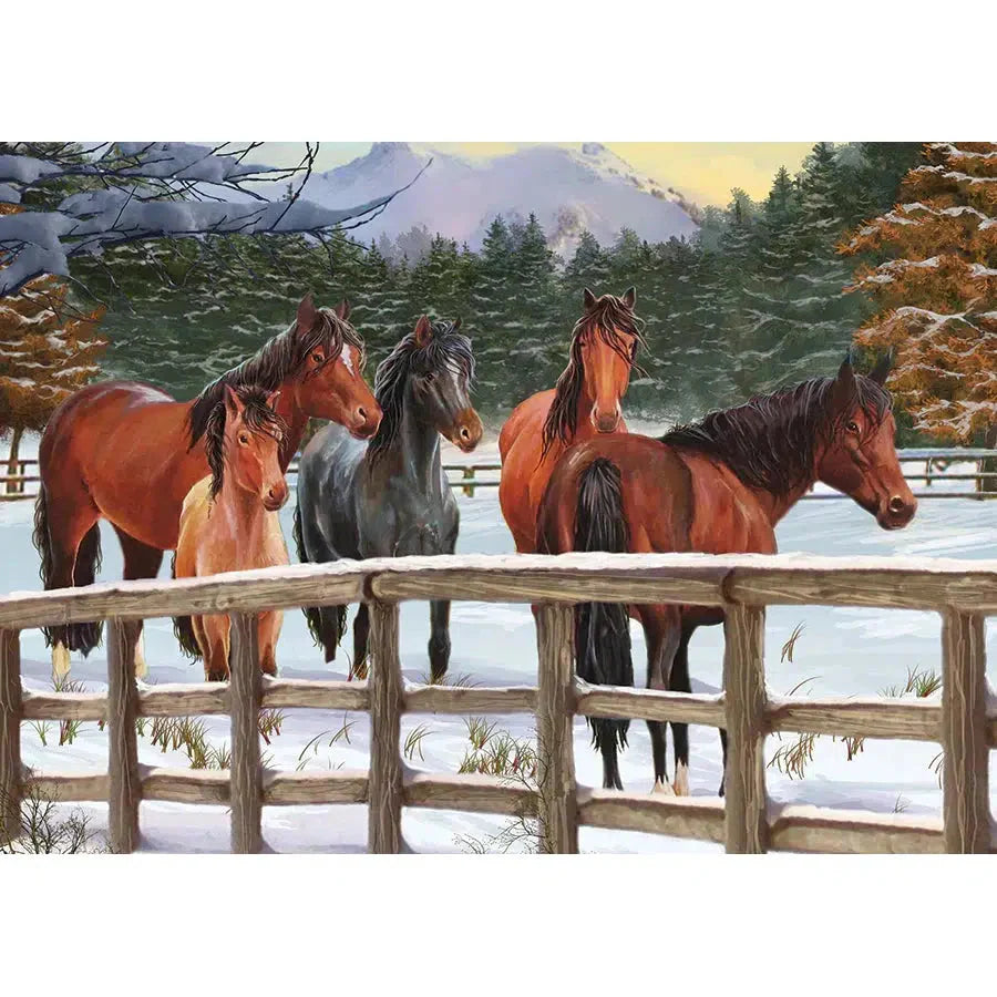 Snowy Pasture 35 Piece Tray Jigsaw Puzzle Cobble Hill (ONLINE ORDER ONLY)
