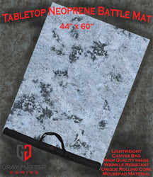 Snowy Tundra | Neoprene Battle Mat with Bag | Baron of Dice (ONLINE ORDER ONLY)