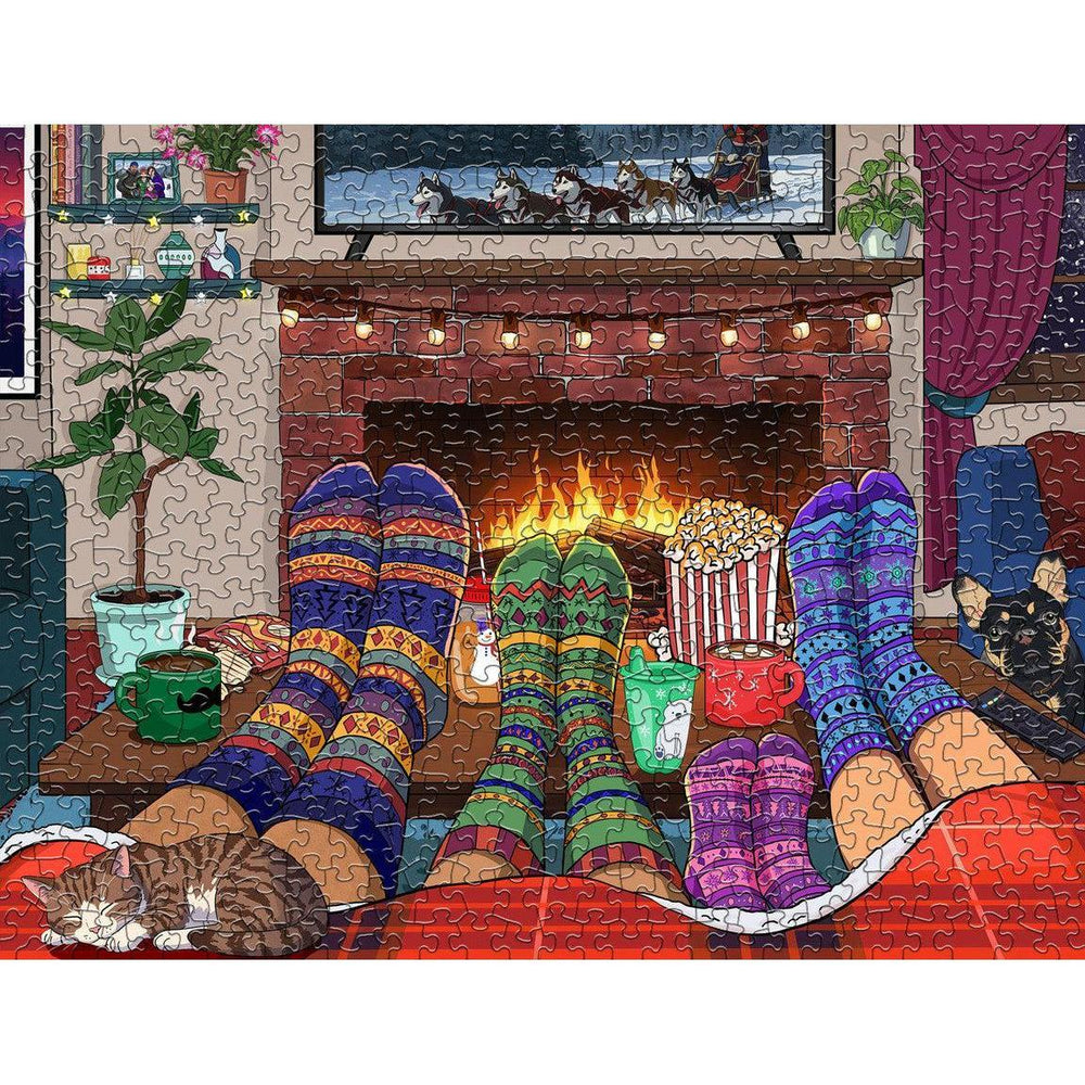 Snuggle Season 500 Piece Jigsaw Puzzle Springbok (ONLINE ORDER ONLY)