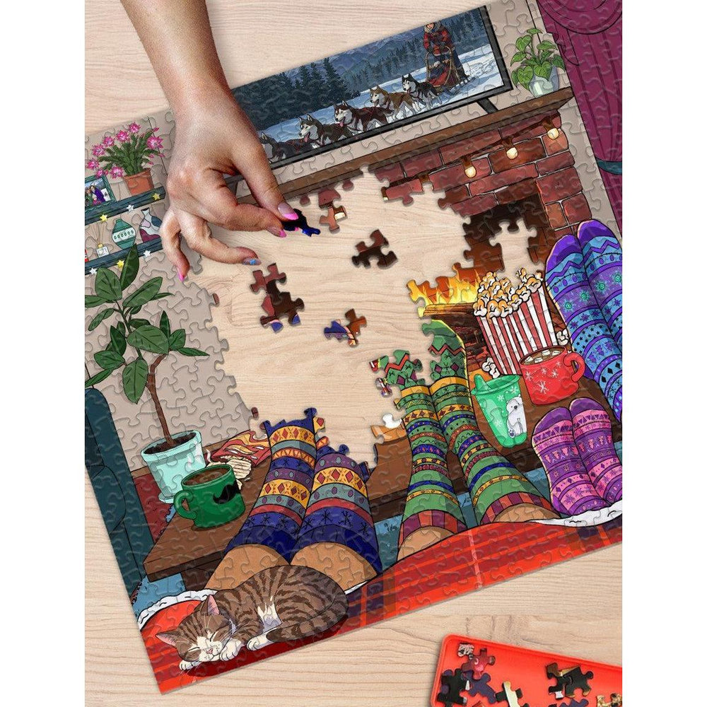 Snuggle Season 500 Piece Jigsaw Puzzle Springbok (ONLINE ORDER ONLY)
