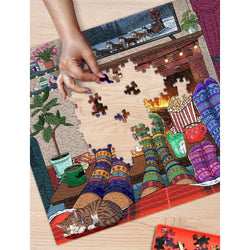 Snuggle Season 500 Piece Jigsaw Puzzle Springbok (ONLINE ORDER ONLY)