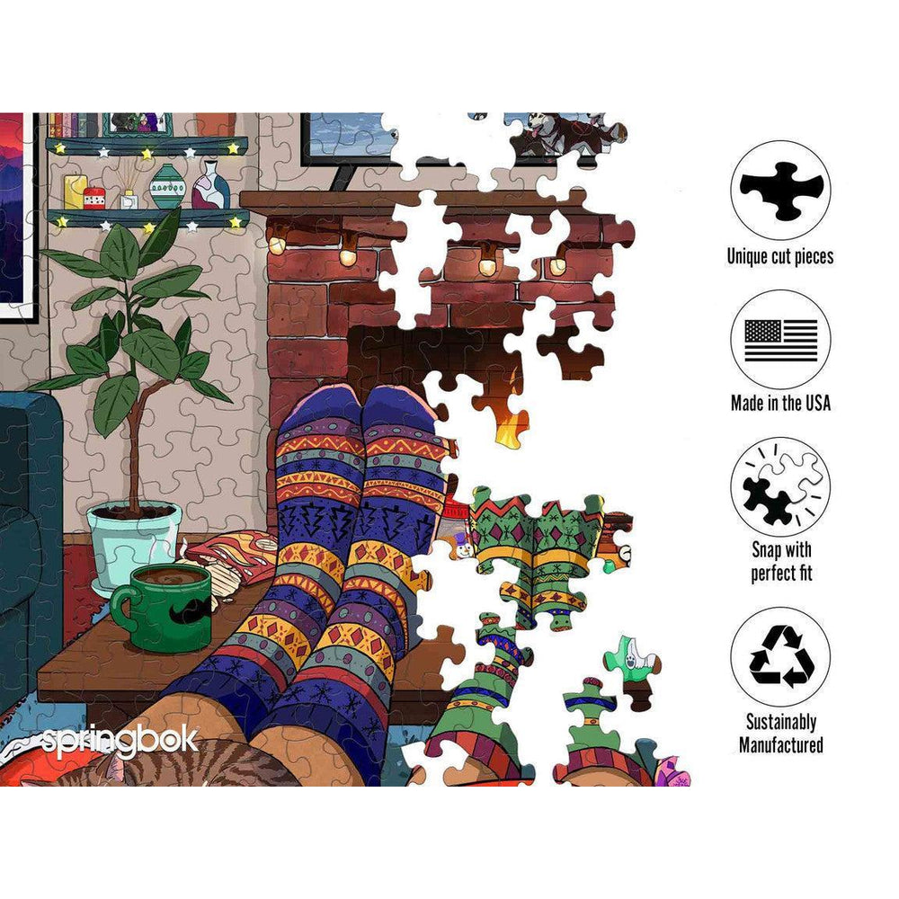 Snuggle Season 500 Piece Jigsaw Puzzle Springbok (ONLINE ORDER ONLY)