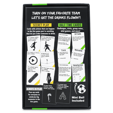 WATCH SOCCER, GET DRUNK - The Live Soccer Drinking Game (Online Order Only)