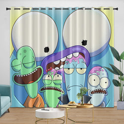 Solar Opposites Curtains Pattern Blackout Window Drapes Room Decoration (ONLINE ORDER ONLY)