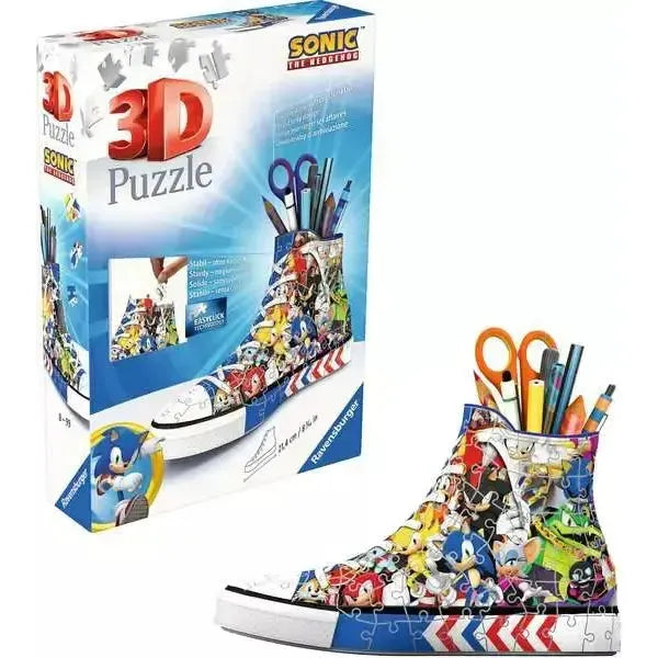 Sonic the Hedgehog Sneaker 112 Piece 3D Jigsaw Puzzle Ravensburger