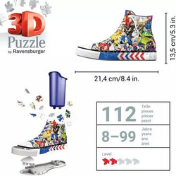 Sonic the Hedgehog Sneaker 112 Piece 3D Jigsaw Puzzle Ravensburger