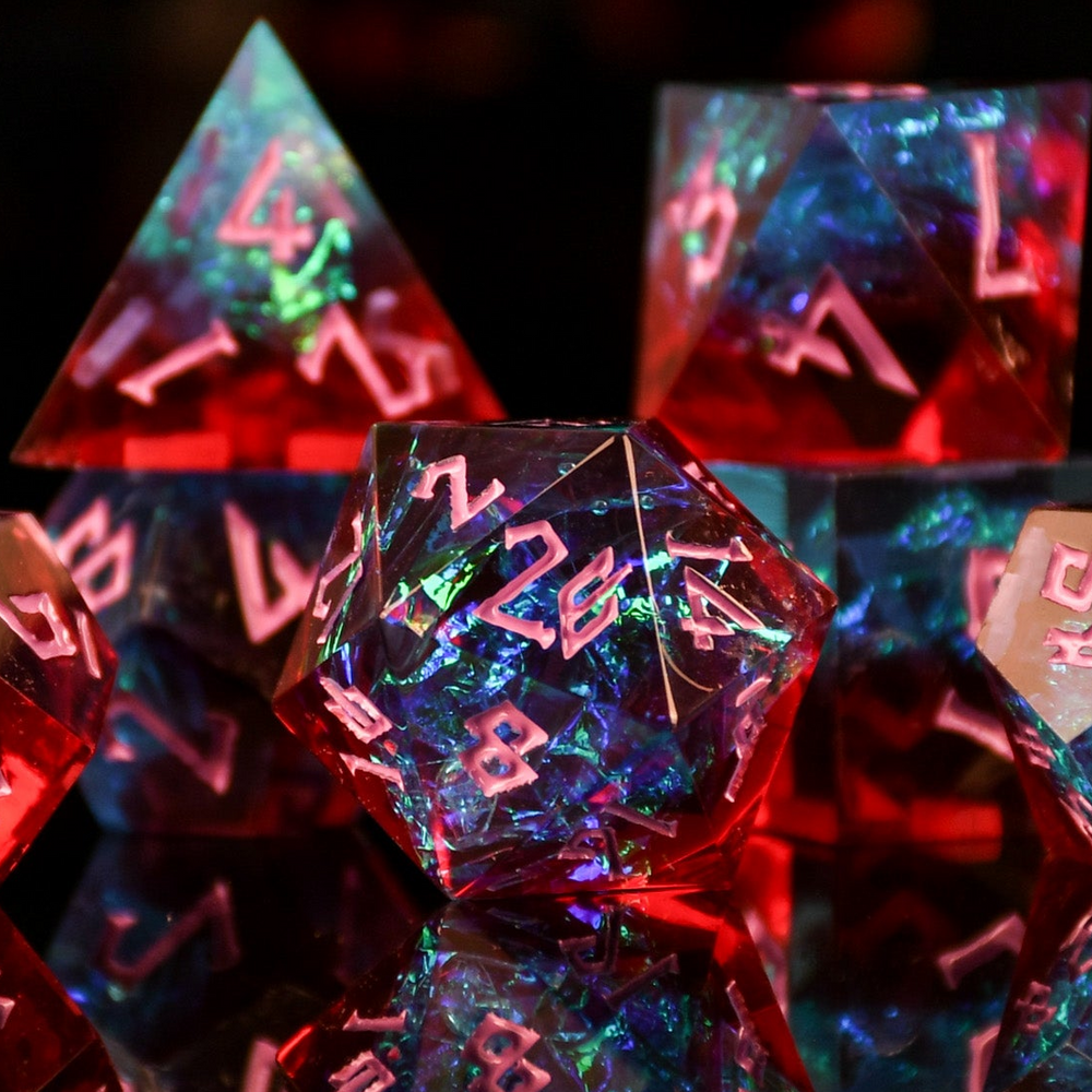 Pre-Order|| Sorcerous Burst Sharp-Edged Resin Dice Set