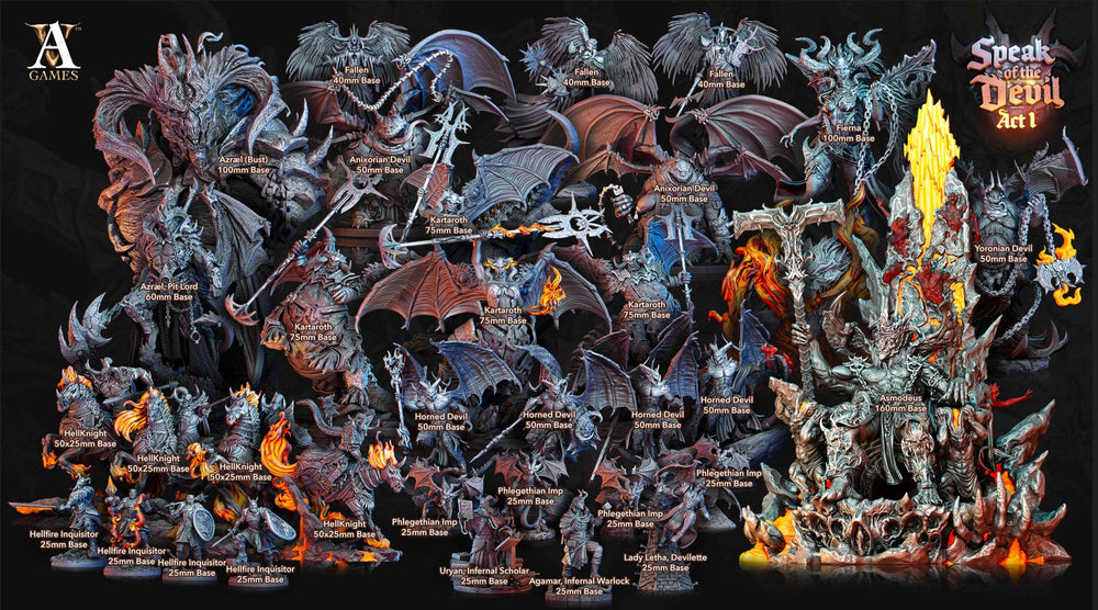 3D Printed Archvillain Games Phlegethian Imp Speak of the Devil Act I 28 32mm D&D (Online Only)