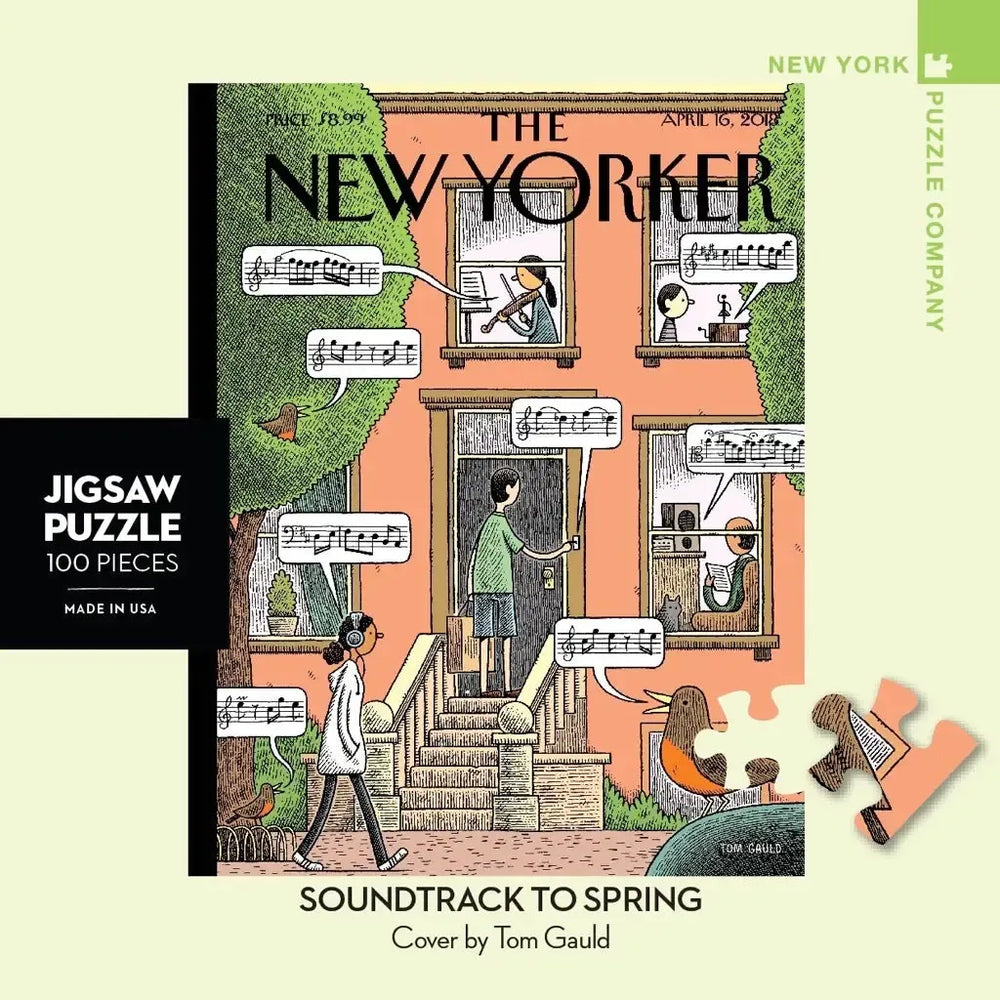 Soundtrack to Spring The New Yorker 100 Piece Mini Jigsaw Puzzle NYPC (ONLINE ORDER ONLY)