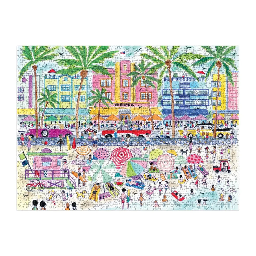 South Beach Miami 1000 Piece Jigsaw Puzzle Galison (ONLINE ORDER ONLY)