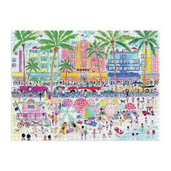 South Beach Miami 1000 Piece Jigsaw Puzzle Galison (ONLINE ORDER ONLY)