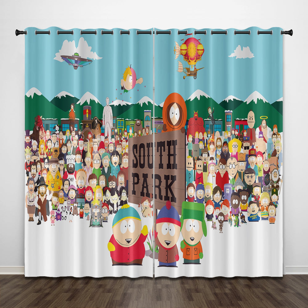 South Park the Stick Of Truth Curtains Pattern Blackout Window Drapes (Online Order Only)