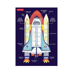 Space Shuttle 48 Piece Mini Jigsaw Puzzle Mudpuppy (ONLINE ORDER ONLY)