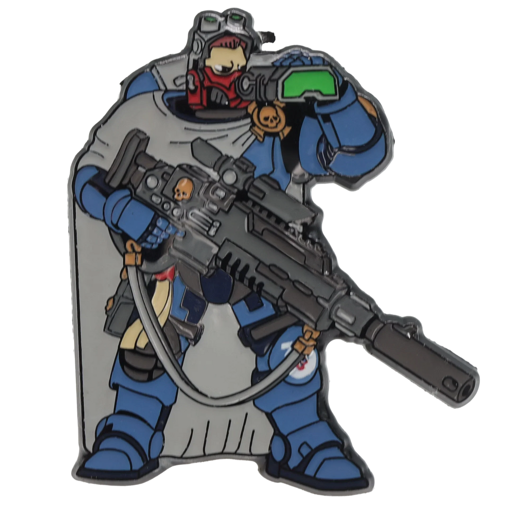 Foam Brain Mystery Loot: 40K Enamel Pins - Ultramarines vs Tyranids