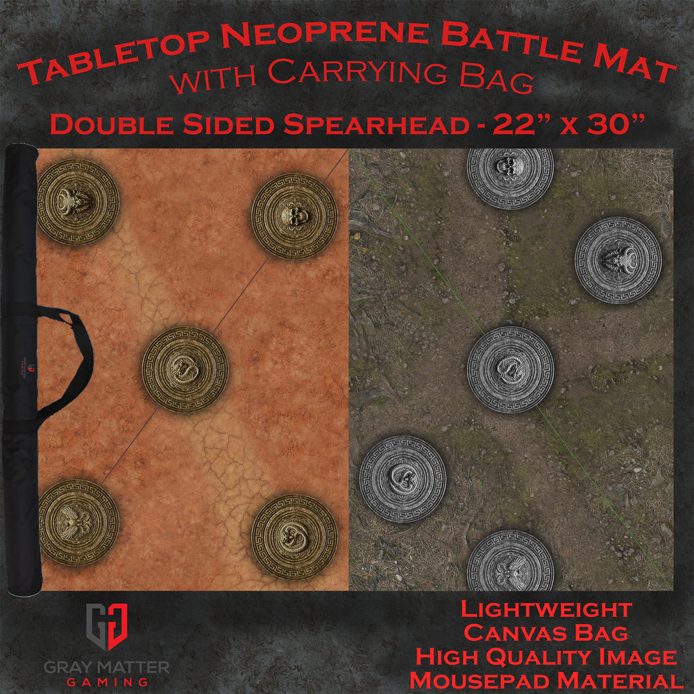 Spearhead - Cracked Earth & Deep Forest - Neoprene Battle Mat with Bag (Online Order Only)