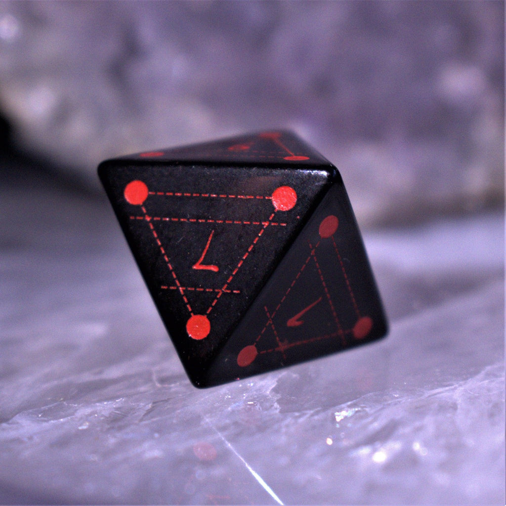 Pre-Order || Spellcaster Obsidian Stone Dice