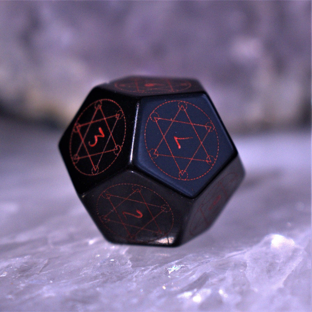 Pre-Order || Spellcaster Obsidian Stone Dice