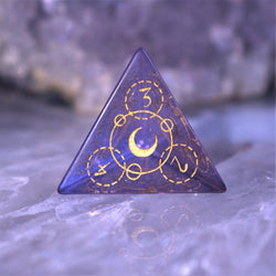 Pre-Order || Spellcaster Purple Glass Dice Set