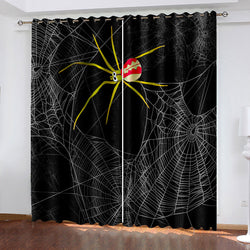 Spider Man Curtains Cosplay Blackout Window Treatments Drapes Room Decor (Online Order Only)