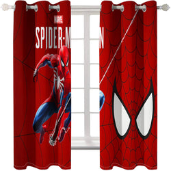Spider Man Curtains Cosplay Blackout Window Treatments Drapes Room Decor (Online Order Only)