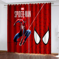 Spider Man Curtains Cosplay Blackout Window Treatments Drapes Room Decor (Online Order Only)