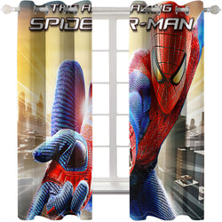 Spider Man Curtains Cosplay Blackout Window Treatments Drapes Room Decor (Online Order Only)