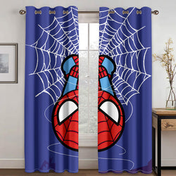 Spider Man Curtains Cosplay Blackout Window Treatments Drapes Room Decor (Online Order Only)