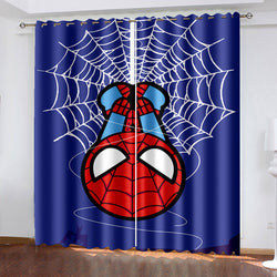 Spider Man Curtains Cosplay Blackout Window Treatments Drapes Room Decor (Online Order Only)