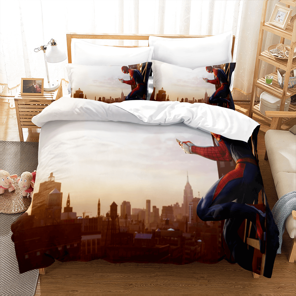 Spiderman Pattern Bedding Set Kids Quilt Cover Without Filler (Online Order Only)
