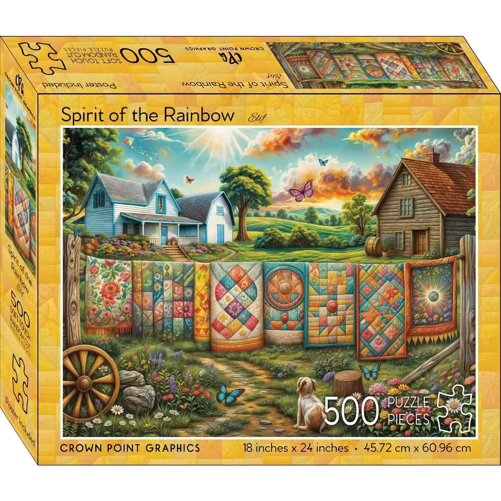 Spirit of the Rainbow 500 Piece Soft Touch Jigsaw Puzzle Crown Point (ONLINE ORDER ONLY)