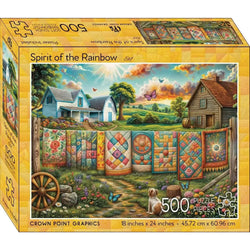 Spirit of the Rainbow 500 Piece Soft Touch Jigsaw Puzzle Crown Point (ONLINE ORDER ONLY)
