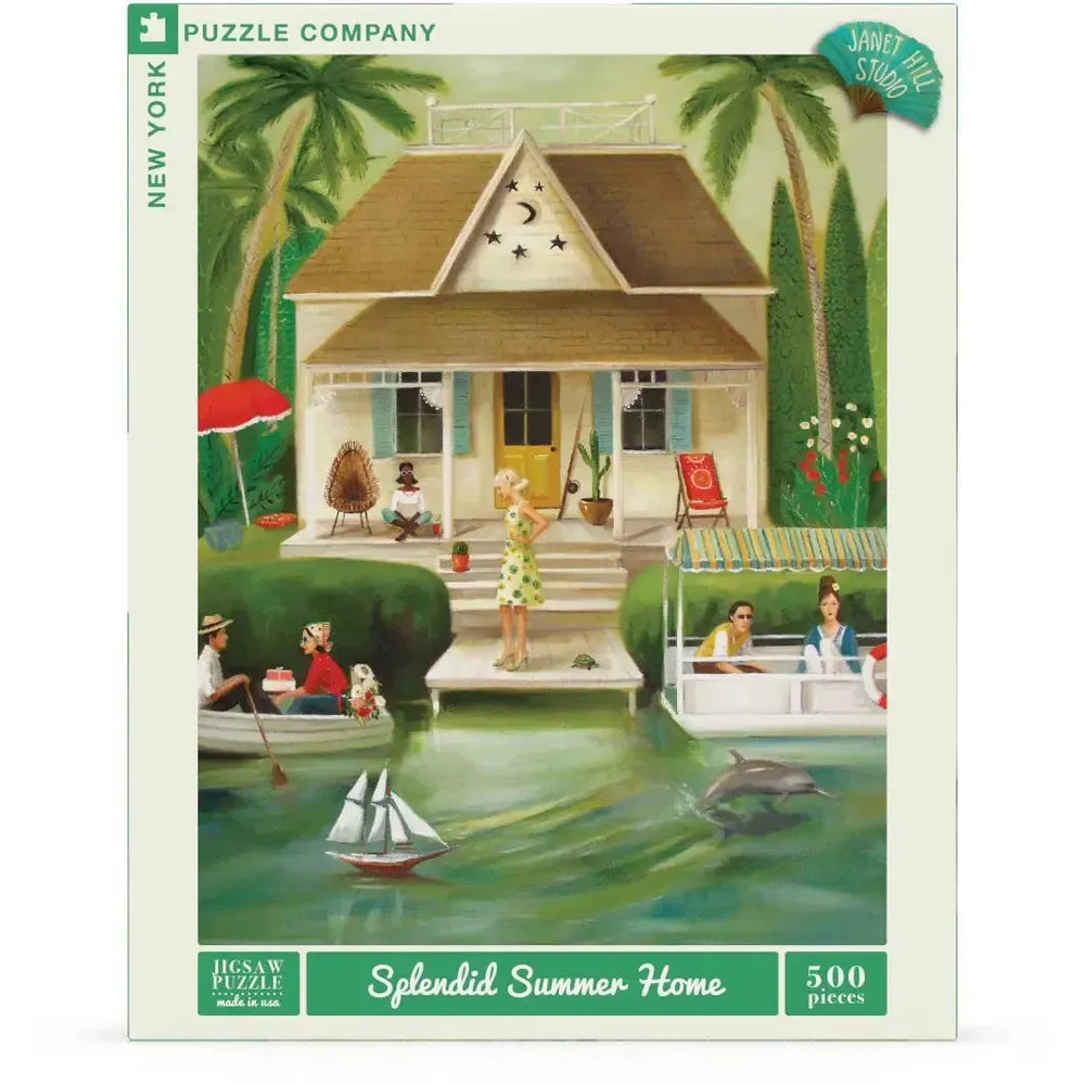 Splendid Summer Home by Janet Hill 500 Piece Jigsaw Puzzle NYPC (ONLINE ORDER ONLY)