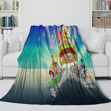 SpongeBob SquarePants Blanket Flannel Kids Room Throw (ONLINE ORDER ONLY)