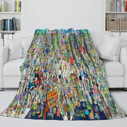 SpongeBob SquarePants Blanket Flannel Kids Room Throw (ONLINE ORDER ONLY)