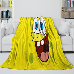 SpongeBob SquarePants Blanket Pattern Flannel Throw Room Decoration (ONLINE ORDER ONLY)